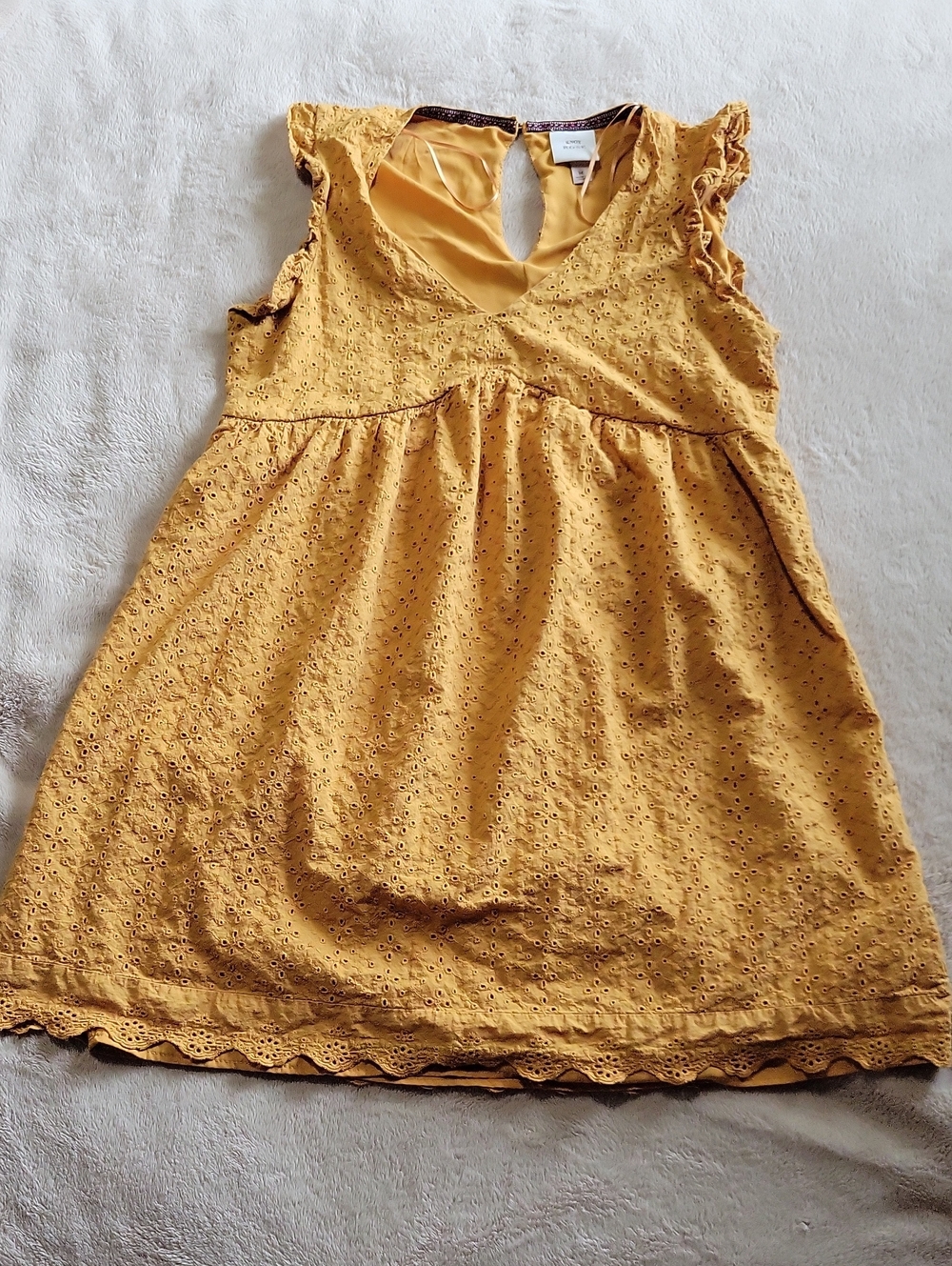 Knox Rose Mustard Eyelet Ruffle Sundress. 💥💥💥